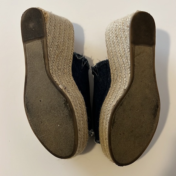 Sugar Helper Denim Flatform Wedge Espadrilles - Picture 6 of 7